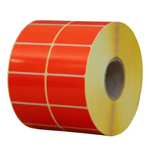 کاغذ 3.4×5.1 دیجیکالا | لیبل نارنجی PVC دو ردیفه 34×51